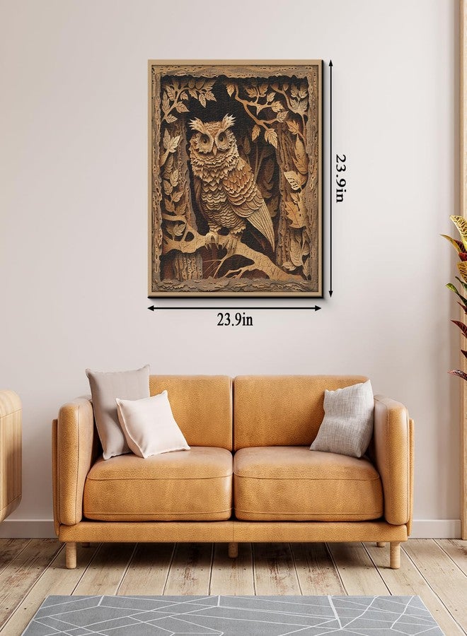 PPuzzling Owl Puzzles for Adults 1000 Pieces, Bird Impossible Challenging Forest Jigsaw Puzzles, Nature Jungle Owl Animal Puzzle as Wall Decor - Image 4